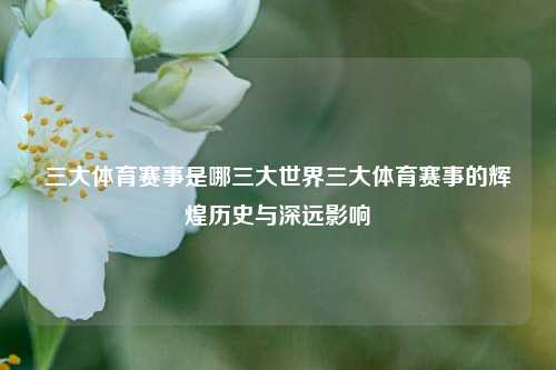 三大体育赛事是哪三大世界三大体育赛事的辉煌历史与深远影响