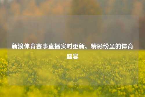新浪体育赛事直播实时更新、精彩纷呈的体育盛宴