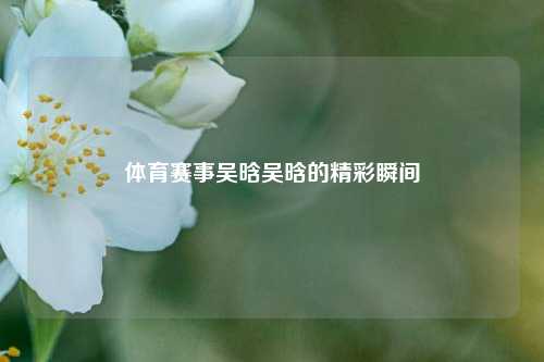 体育赛事吴晗吴晗的精彩瞬间
