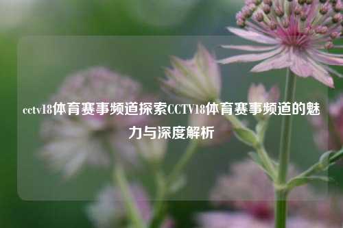 cctv18体育赛事频道探索CCTV18体育赛事频道的魅力与深度解析