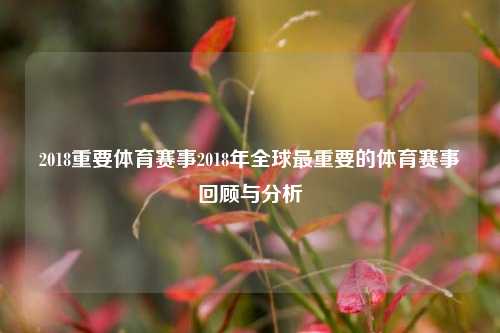 2018重要体育赛事2018年全球最重要的体育赛事回顾与分析