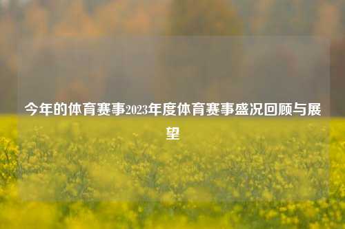 今年的体育赛事2023年度体育赛事盛况回顾与展望