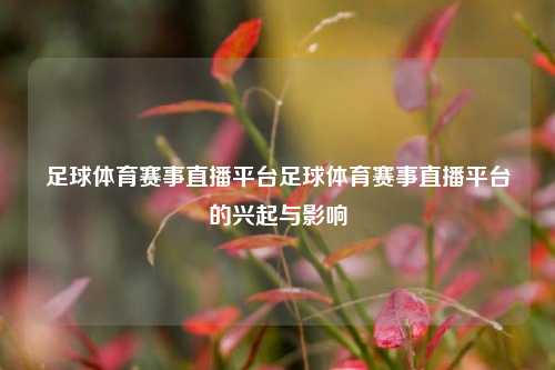 足球体育赛事直播平台足球体育赛事直播平台的兴起与影响