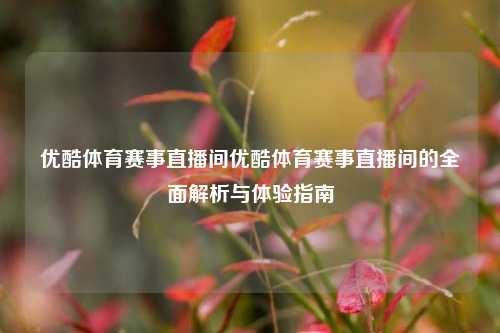 优酷体育赛事直播间优酷体育赛事直播间的全面解析与体验指南