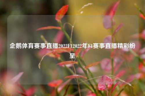 企鹅体育赛事直播2022F12022年F1赛事直播精彩纷呈