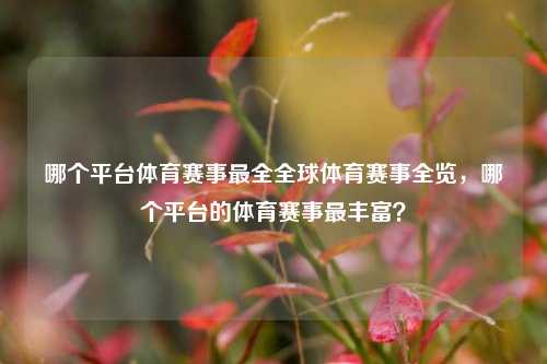 哪个平台体育赛事最全全球体育赛事全览，哪个平台的体育赛事最丰富？