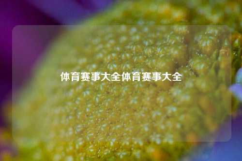 体育赛事大全体育赛事大全