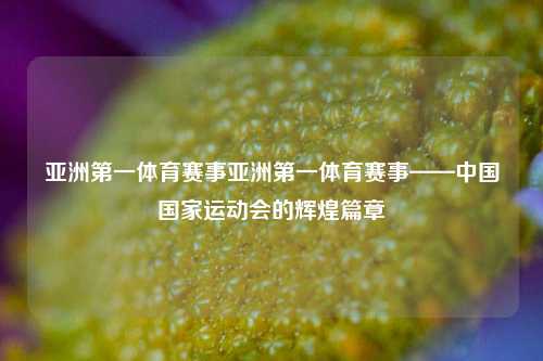 亚洲第一体育赛事亚洲第一体育赛事——中国国家运动会的辉煌篇章