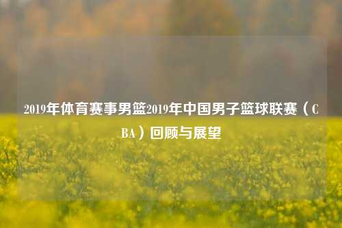 2019年体育赛事男篮2019年中国男子篮球联赛（CBA）回顾与展望