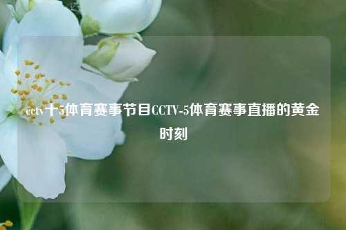 cctv十5体育赛事节目CCTV-5体育赛事直播的黄金时刻