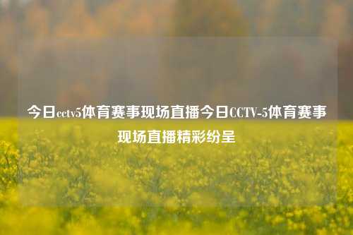 今日cctv5体育赛事现场直播今日CCTV-5体育赛事现场直播精彩纷呈